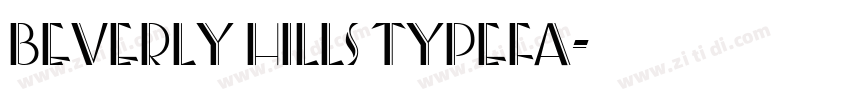 beverly hills typefa字体转换
